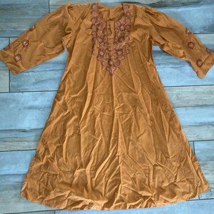 Embroidered Indian One Piece Dress